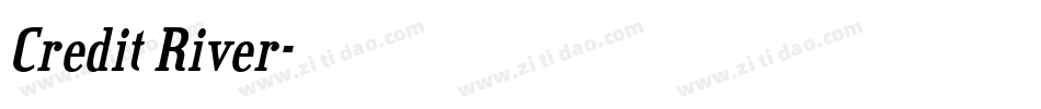 Credit River字体转换